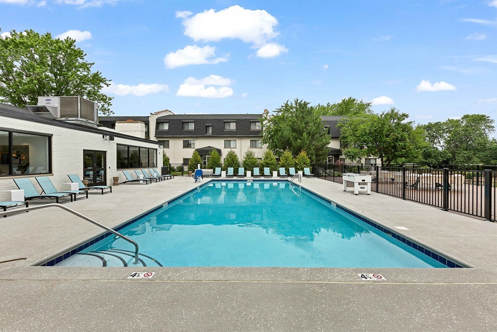 the swimming pool at our apartments