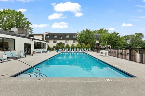 the swimming pool at our apartments