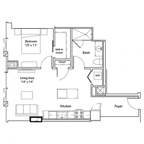 a floor plan of a house with bedrooms and a living room