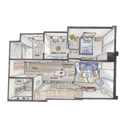 a drawing of a floor plan of a house