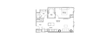a drawing of a floor plan of a house