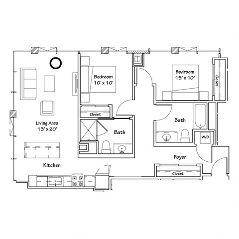 a drawing of a floor plan of a house