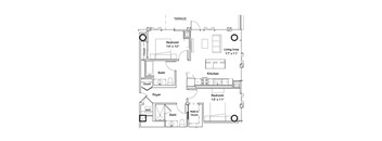 an illustration of a floor plan of a house