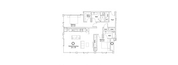 a drawing of a floor plan of a house