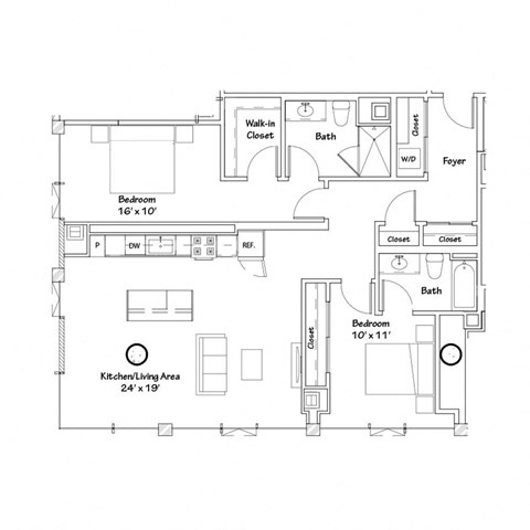 a drawing of a floor plan of a house