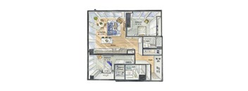 a drawing of a floor plan of a house