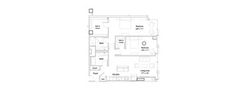 a drawing of a floor plan of a house