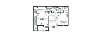 2 Bedroom Arden Floor Plan