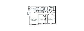 2 Bedroom Camlin Floor Plan