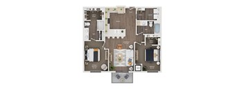 3 bedroom floor plan  the residences at sawmill estates apartments in