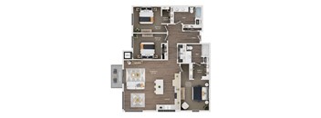 a 1 bedroom floor plan  the residences at