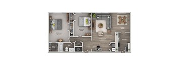 a 4 bedroom floor plan  1190 sq ft