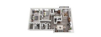 a 2100 sq ft floor plan  1 bedroom 1 bath