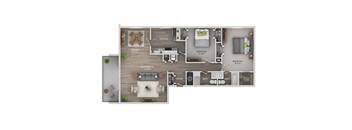 a bedroom floor plan with a wood floor