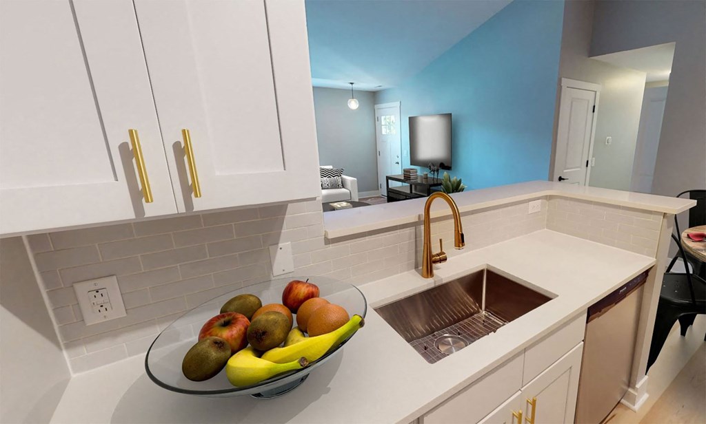 Brixin Franklin Apartments & Townhomes Renovated Kitchen