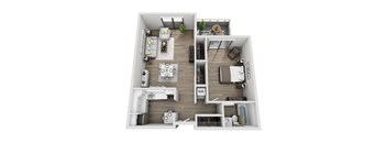 a 1 bedroom floor plan  1190 sq ft