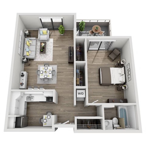 a 1 bedroom floor plan  1190 sq ft