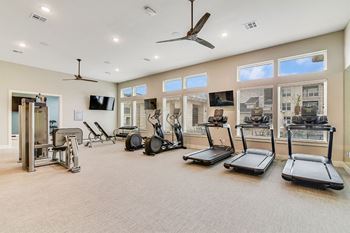 Boterra at Lago Mar apartments exercise equipment in the  fitness center