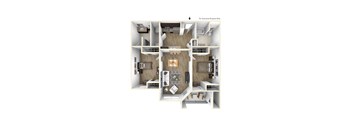 Champions Gate Apartments in San Antonio C2 Floor Plan