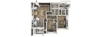 Champions Gate Apartments in San Antonio C3 Floor Plan