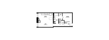 A floor plan of a house with a living room, kitchen, dining room, bedrooms and bathrooms.