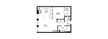 A black and white image of a floor plan for a house.