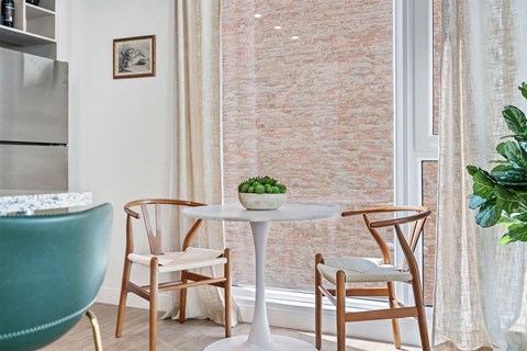 dining table and chairs