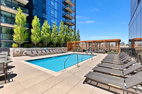 the pool at the ace hotel ca