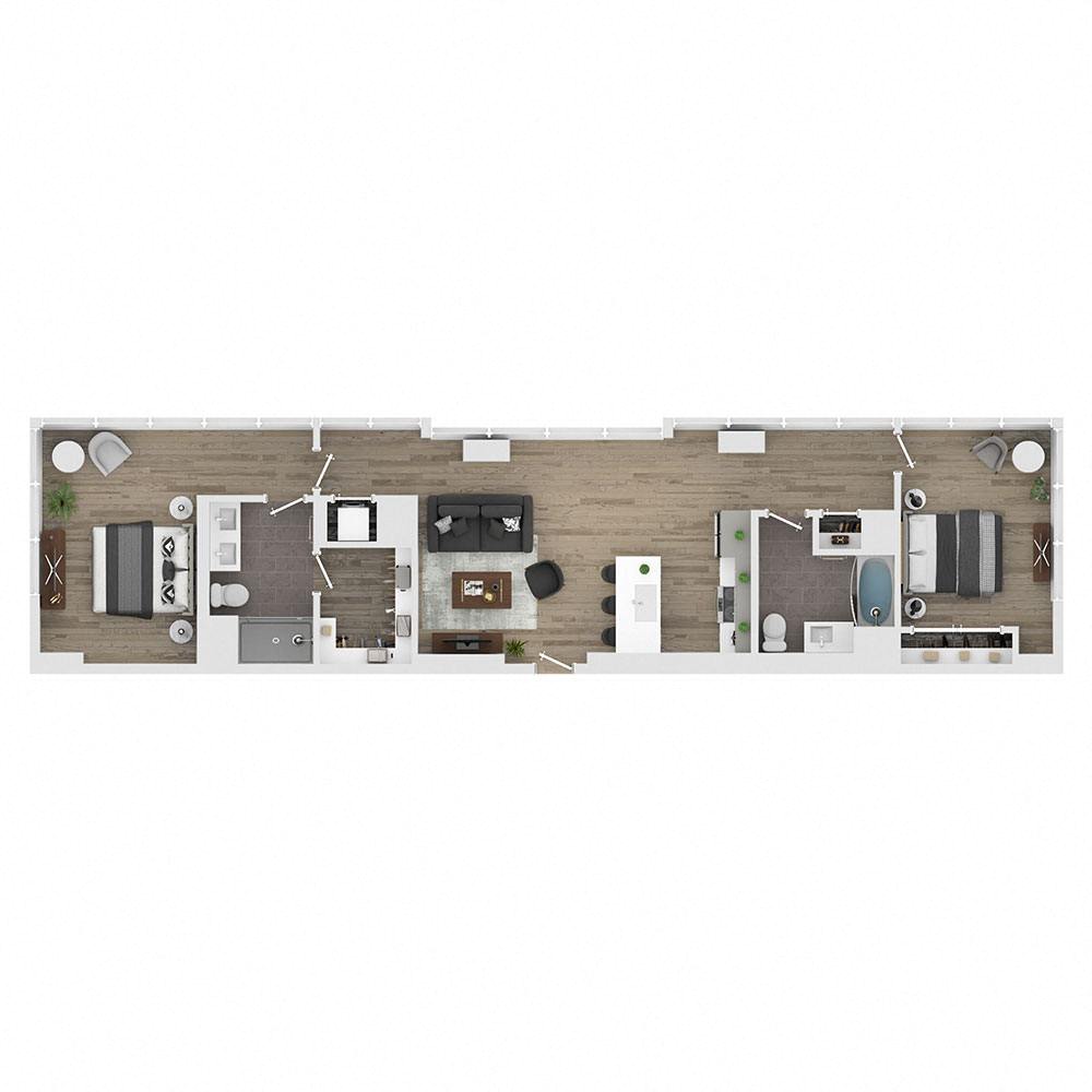 1101 West Van Buren St. - 4,510USD / month