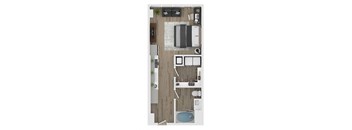 studio apartment floor plan