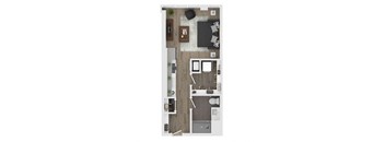 studio apartment floor plan