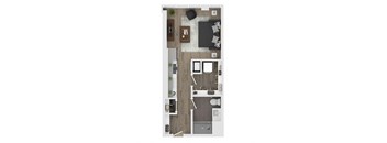 studio apartment floor plan