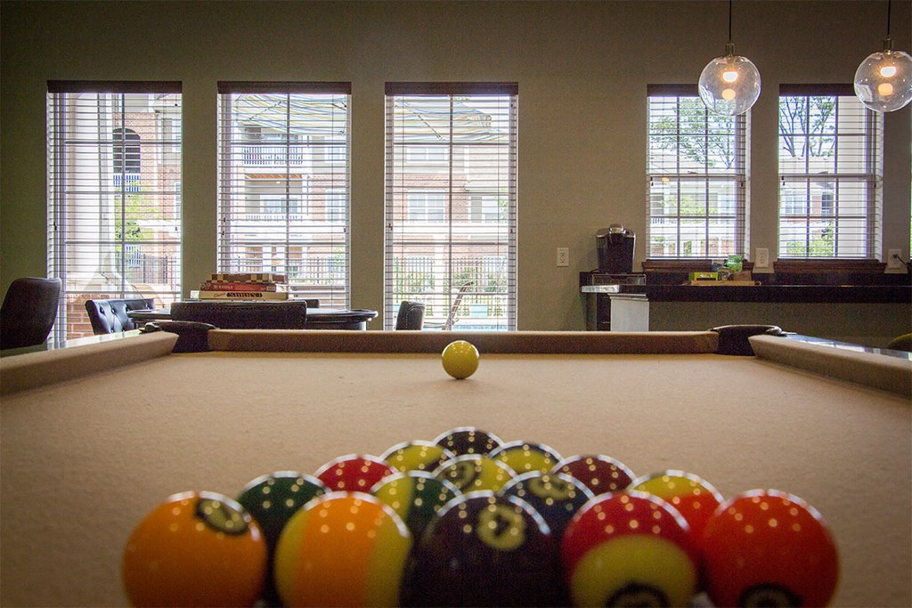 canon club at perry crossing apartments pool table