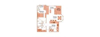 canon club at perry crossing apartments floor plan a2