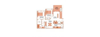 canon club at perry crossing apartments floor plan b