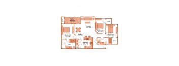 canon club at perry crossing apartments floor plan d