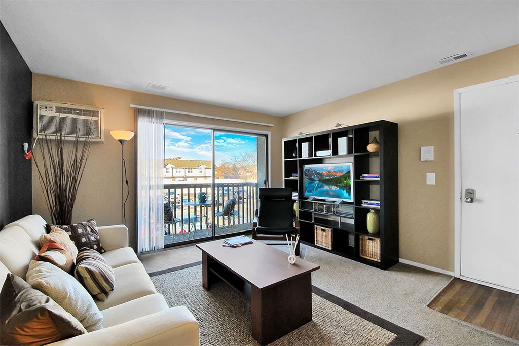 Carlyle Place Living Room With Balcony Door