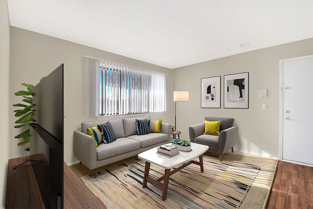 Carlyle Place Apartments Living Room