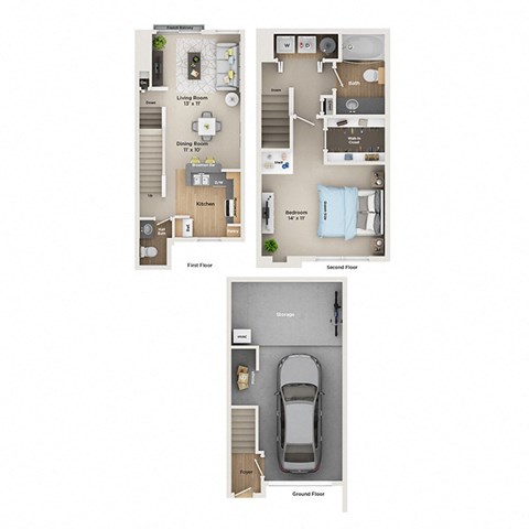 fairlane town center apartments floor plan  A1THc