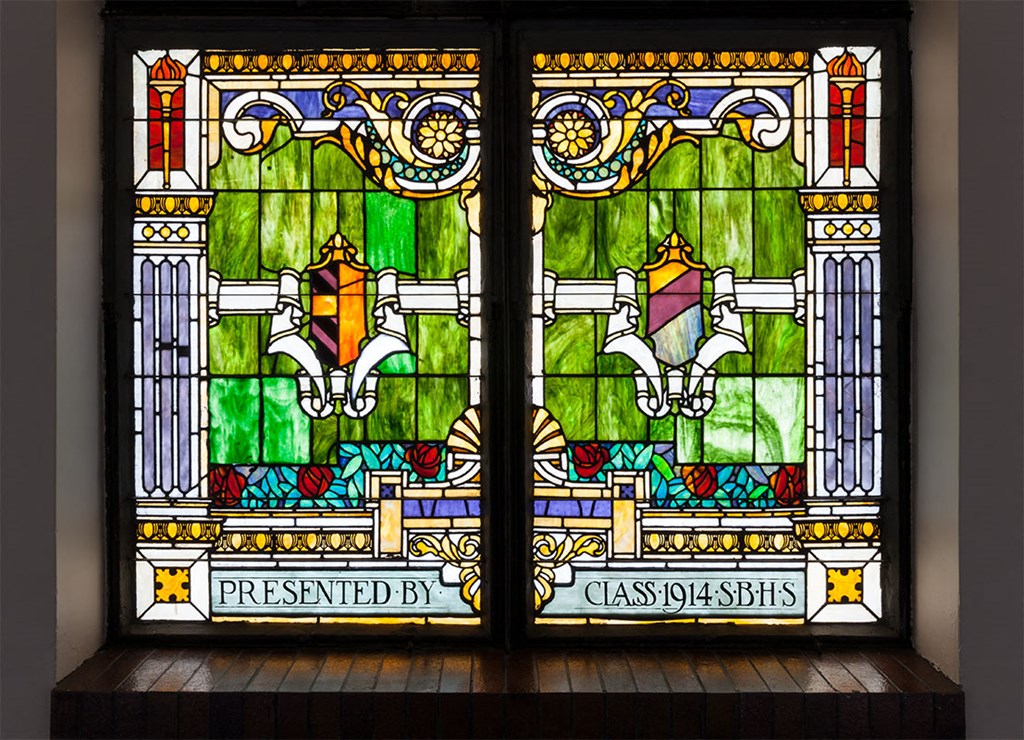central high stephenson mills apartments stained glass