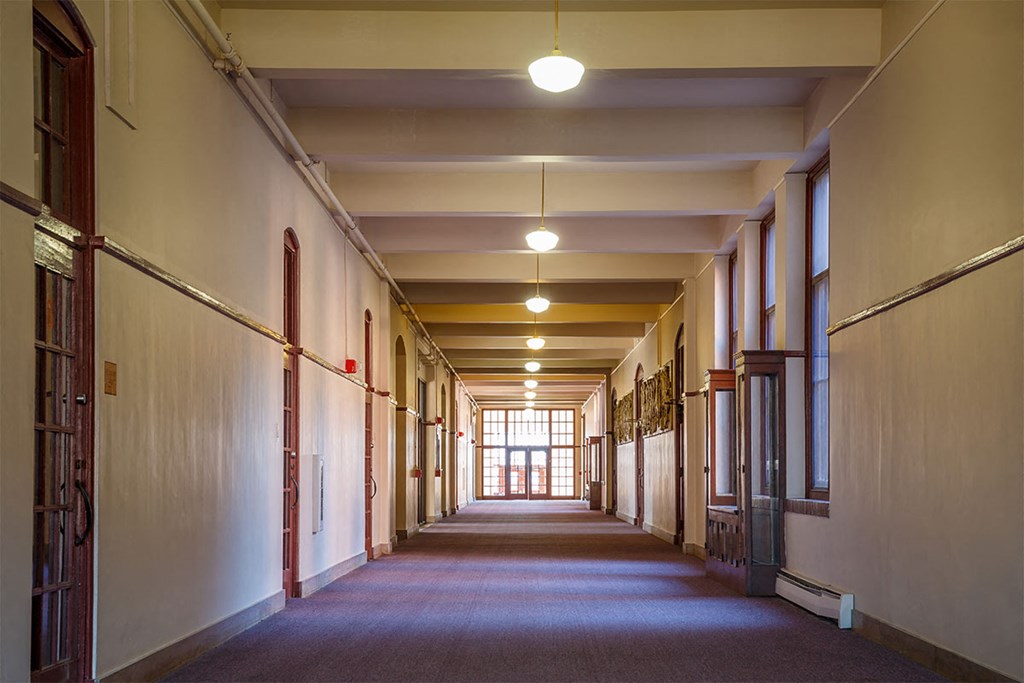 central high stephenson mills apartments hallway