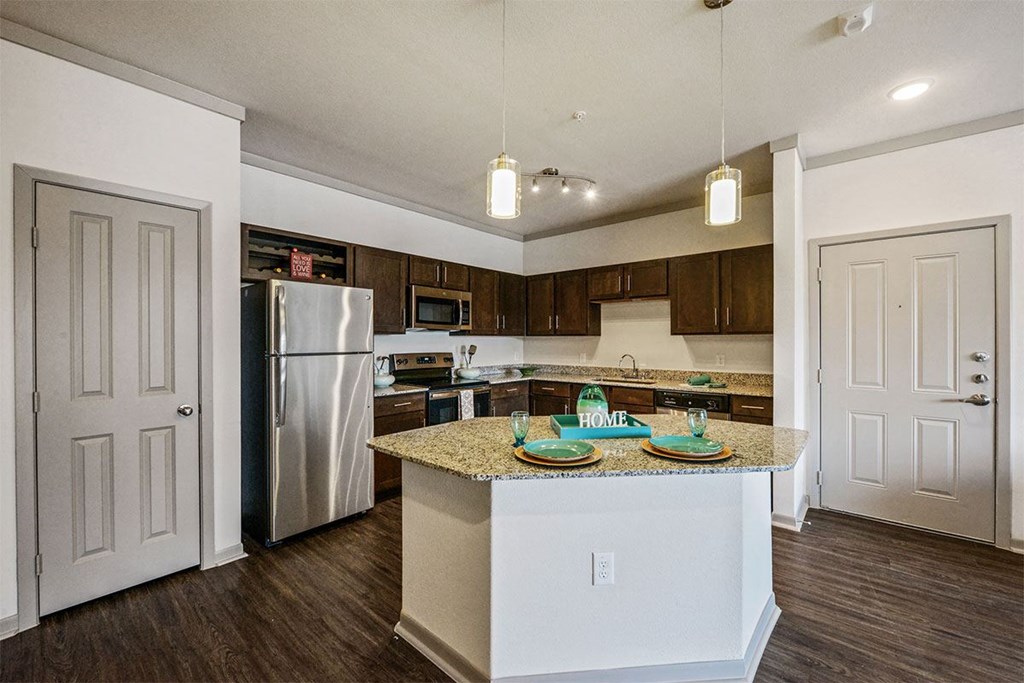 Champions Gate Apartments in San Antonio Kitchen with Island