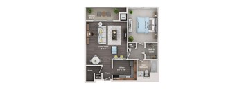 detroit city apartments 1 bed 1 bath floor plan a2