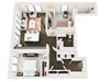 The Donegan Saint Paul Apartments B2 Floor Plan