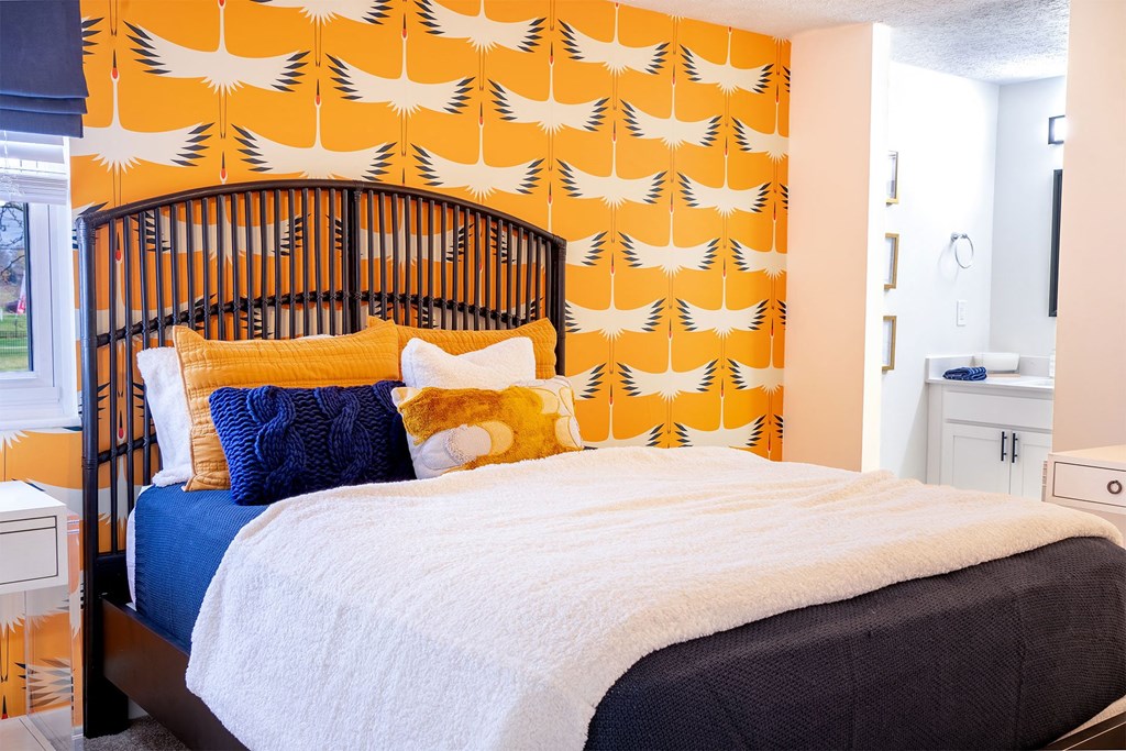 bedroom with attached bathroom