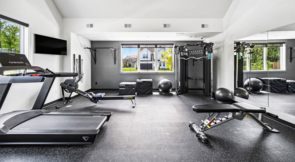 the gym at the house
