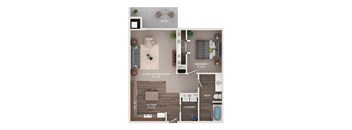 a 1 bedroom floor plan  the residences at