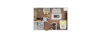 studio apartment floor plan
