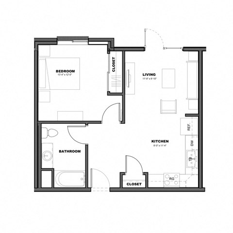 bedroom floor plan  the circulatory