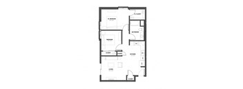 floor plan of the upper level of a 4 bedroom floor plan